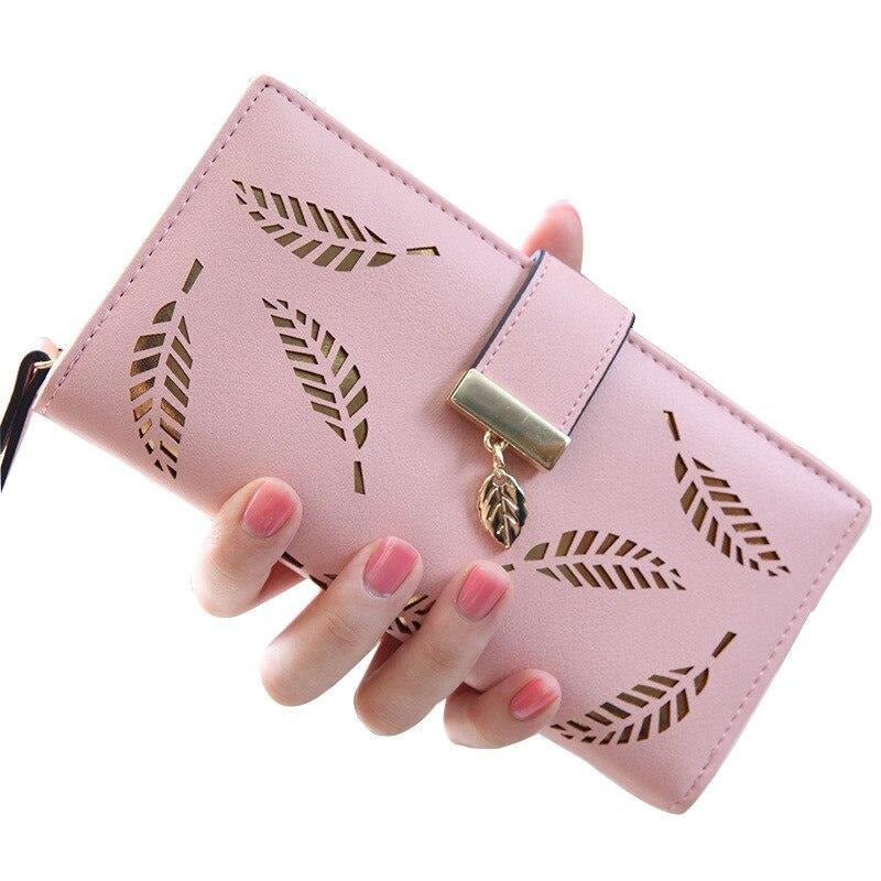 Lady Wallet Hollow Love Wallet Korean Purse Zipper Women Long Card Bag  Clutch