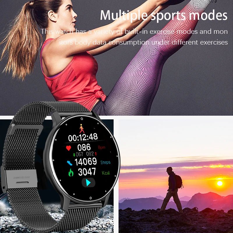 Ladies’ Full Touch Smart Watch – Sports Fitness Tracker, IP67 Waterproof, Bluetooth for Android & iOS - Julie bags