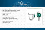 Green Emerald Cushion Cut Huggie Earrings – 925 Sterling Silver Gemstone Hoop Earrings for Women - Julie bags