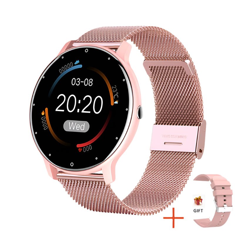 Ladies’ Full Touch Smart Watch – Sports Fitness Tracker, IP67 Waterproof, Bluetooth for Android & iOS - Julie bags