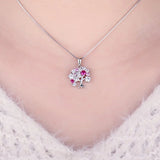 Tree of Life Ruby Pendant Necklace – 925 Sterling Silver Statement Gemstone Jewelry for Women - Julie bags