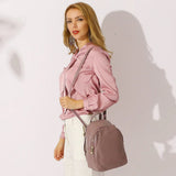Women’s Genuine Leather Anti - Theft Backpack – Small & Elegant - Julie bags