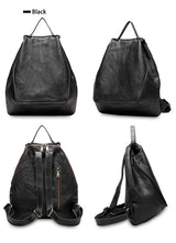 Classic Leather Backpack: Spacious Elegance - Julie bags