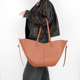 Vintage Leather Shoulder Tote with Purse - Julie bags