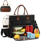 Insulated Lunch Bag for Women with Laptop Sleeve, Large Work Tote - Julie bags