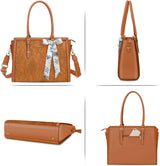 Elegant Floral Laptop Tote Bag - Julie bags
