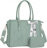 Elegant Floral Laptop Tote Bag - Julie bags