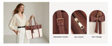 PU Leather Laptop Tote – Women’s Work Bag - Julie bags