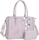Elegant Floral Laptop Tote Bag - Julie bags
