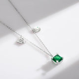 Scorpio Zodiac Charm Necklace – Rainbow Zirconia 925 Sterling Silver Birthstone Pendant for Women - Julie bags