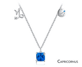 Scorpio Zodiac Charm Necklace – Rainbow Zirconia 925 Sterling Silver Birthstone Pendant for Women - Julie bags