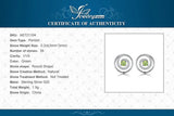 Peridot Circle Stud Earrings – 925 Sterling Silver Double Halo Gemstone Earrings for Women - Julie bags