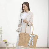 Elegant Floral Laptop Tote Bag - Julie bags