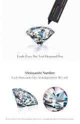 1CT Moissanite Pendant Necklace – 925 Sterling Silver Dainty Prong Setting Necklace for Women - Julie bags