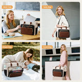 Insulated Lunch Bag for Women with Laptop Sleeve, Large Work Tote - Julie bags