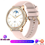 Gold Luxury Smart Watch for Women – 1.32" HD Screen, Custom Dial, Heart Rate Monitor, Voice Call, Sports Tracker - Julie bags