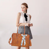 Elegant Floral Laptop Tote Bag - Julie bags