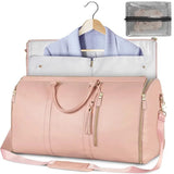 2 - in - 1 Garment Duffel Bag for Travel – Convertible Carry - On Suit Bag with Shoulder Strap - Julie bags