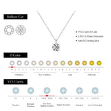 1CT Moissanite Pendant Necklace – 925 Sterling Silver Dainty Prong Setting Necklace for Women - Julie bags