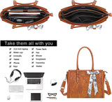 Elegant Floral Laptop Tote Bag - Julie bags