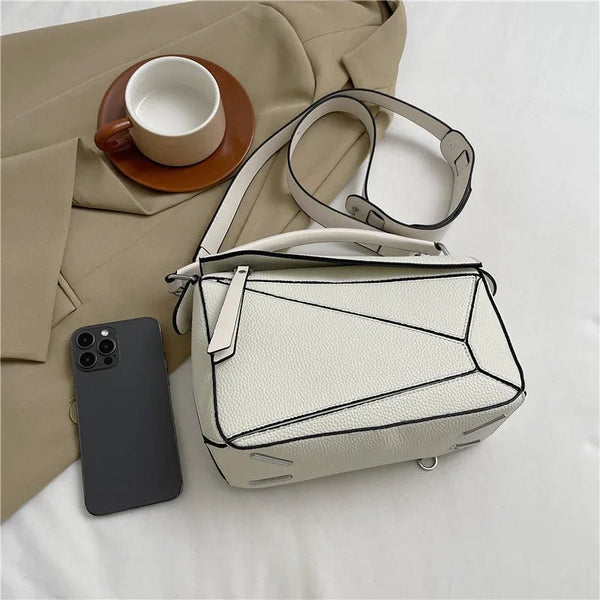 Amber Luxe Geometric Shoulder Bag - Julie bags