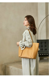 Genuine Leather Tote Bag – Women’s Work & Daily Bag - Julie bags