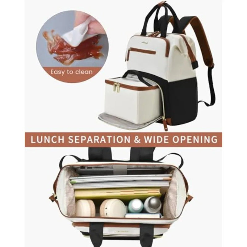 backpack travel lunch laptop Women's 15.6" Laptop & Lunch Backpack – Work & Travel – Julie bags