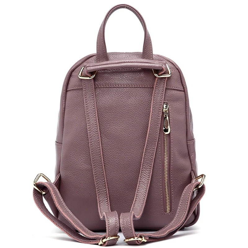 Women's Genuine Leather Anti-Theft Backpack – Small & Elegant – Julie bags