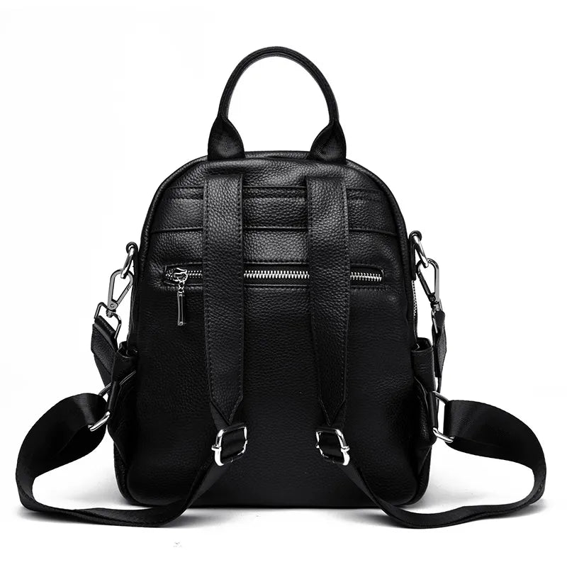 Elegance in Motion: Genuine Leather Women's Backpack - Julie bags