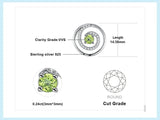 Peridot Circle Stud Earrings – 925 Sterling Silver Double Halo Gemstone Earrings for Women - Julie bags