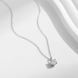 1CT Moissanite Pendant Necklace – 925 Sterling Silver Dainty Prong Setting Necklace for Women - Julie bags