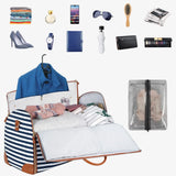2 - in - 1 Garment Duffel Bag for Travel – Convertible Carry - On Suit Bag with Shoulder Strap - Julie bags