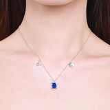 Scorpio Zodiac Charm Necklace – Rainbow Zirconia 925 Sterling Silver Birthstone Pendant for Women - Julie bags
