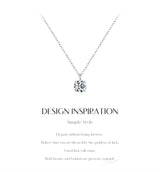 1CT Moissanite Pendant Necklace – 925 Sterling Silver Dainty Prong Setting Necklace for Women - Julie bags