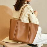 Genuine Leather Tote Bag – Women’s Work & Daily Bag - Julie bags