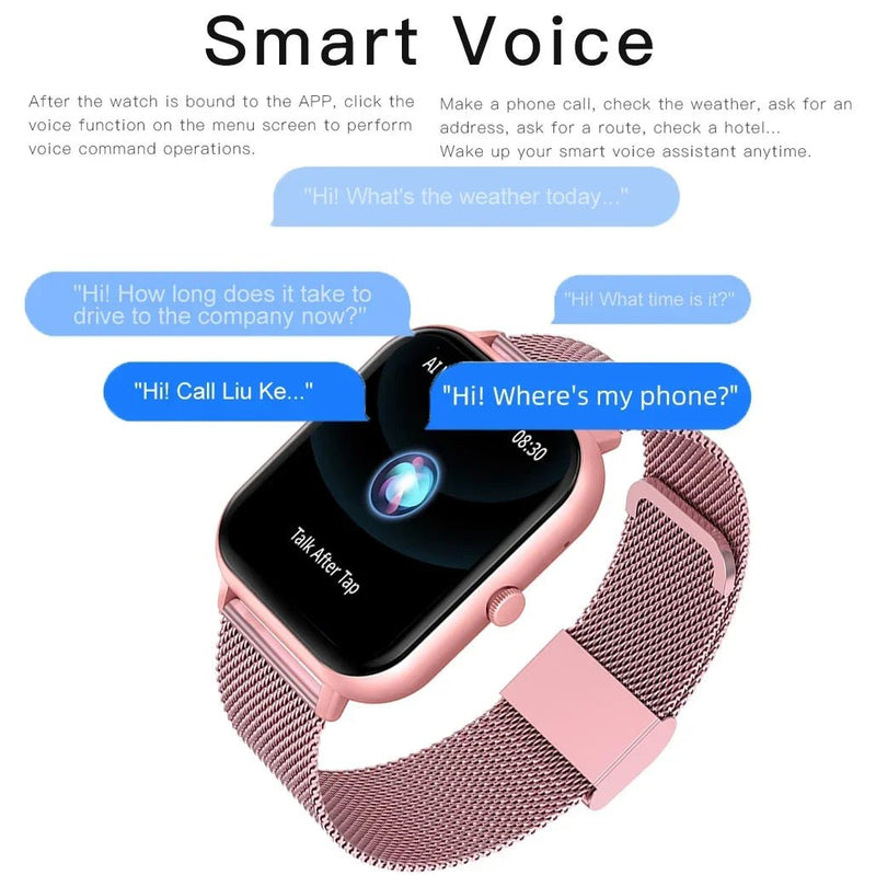 Women's Call Smart Watch – Custom Dial, Waterproof, Bluetooth, Music Control - Julie bags