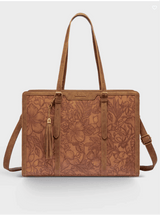 Elegant Floral Laptop Tote Bag - Julie bags