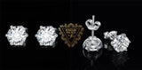 Moissanite Stud Earrings – D Color 925 Sterling Silver Classic Solitaire Earrings for Women - Julie bags