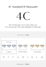 1CT Moissanite Pendant Necklace – 925 Sterling Silver Dainty Prong Setting Necklace for Women - Julie bags
