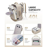 Women’s 40L Travel Backpack – TSA Carry - On, Fits 17" Laptop - Julie bags