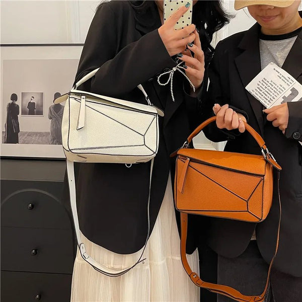 Amber Luxe Geometric Shoulder Bag - Julie bags