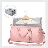 2 - in - 1 Garment Duffel Bag for Travel – Convertible Carry - On Suit Bag with Shoulder Strap - Julie bags