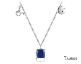 Scorpio Zodiac Charm Necklace – Rainbow Zirconia 925 Sterling Silver Birthstone Pendant for Women - Julie bags