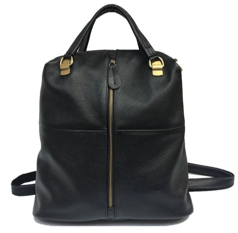 Vintage Genuine Leather Women's Backpack: Stylish Anti-Theft School Bag - Julie bags