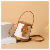 Chic Box-Shaped genuine leather Crossbody Bag - Julie bags