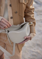 Genuine Leather Saddle Dumpling Bag - Julie bags