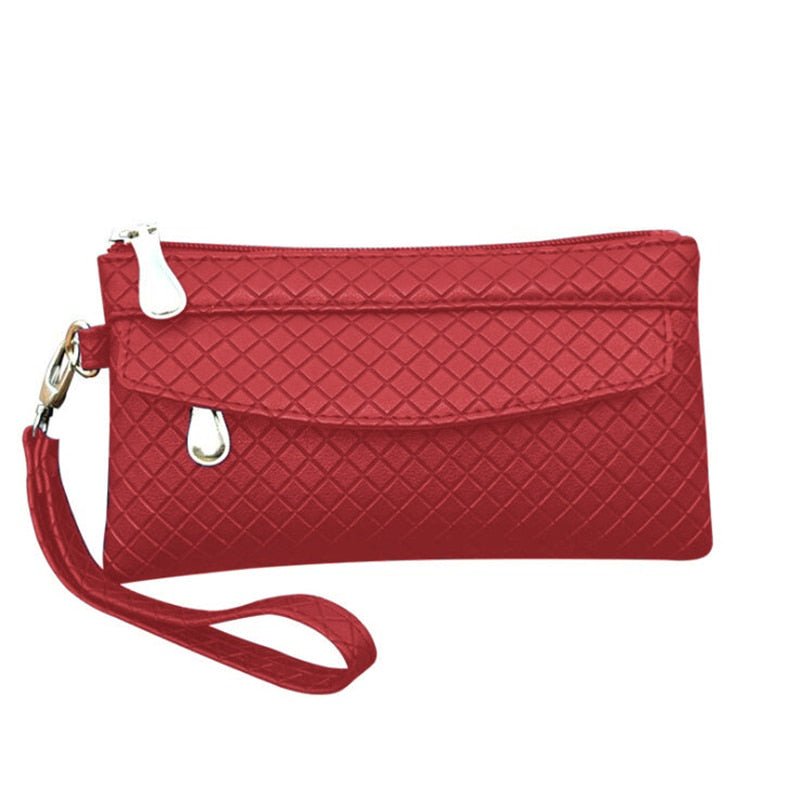 LYHXLYJH Women's PU Leather Wristlet Wallet - RFID Blocking Card Holder With Phone Pocket & Zipper Coin Compartment