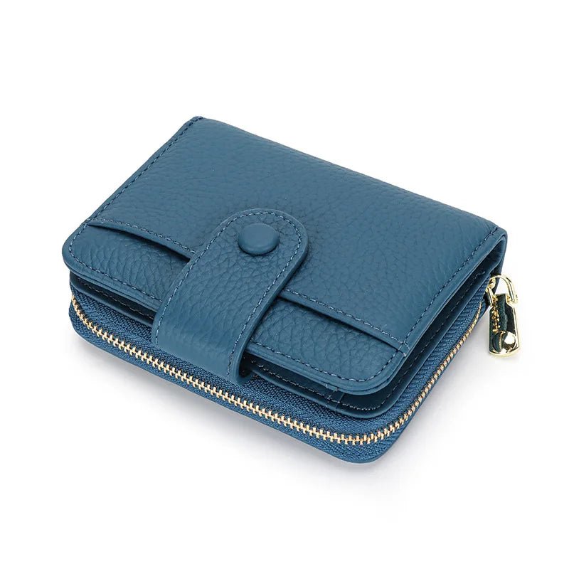 Chic Zipper Coin : Genuine Leather Wallet - Julie bags