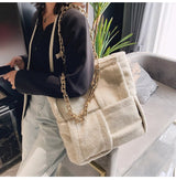 Faux Fur Large Tote bag