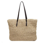 Luxurious Straw Woven Tote Bag - Julie bags